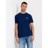 INMU | [GUESS] SS Floral Triangle Art Crew | GUESS【MEN】