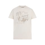 G018 | [GUESS] SS Bsc West Coast Palm Tee | GUESS【MEN】