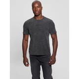 F94O | [GUESS] RIBBED Crewneck Tee | GUESS【MEN】
