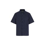 SM1M | [GUESS] YARN Dyed Crinkle Shirt | GUESS【MEN】