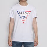 TWHT | [GUESS] STARS AND STRIPES LOGO TEE | GUESS【MEN】
