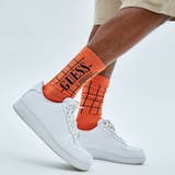 F30Y | [GUESS] GUESS Originals Grid Crew Socks | GUESS【MEN】