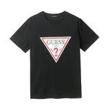 BLK | [GUESS] TRIANGLE LOGO S/S TEE | GUESS【MEN】