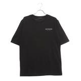 BLK | [GUESS] OVERSIZE BACK TRIANGLE LOGO TEE | GUESS【MEN】