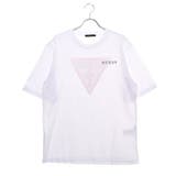 WHT | [GUESS] OVERSIZE BACK TRIANGLE LOGO TEE | GUESS【MEN】
