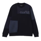NVY | [GUESS] Block Mix Sweatshirt | GUESS【MEN】