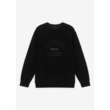 BLK | [GUESS] Lettering Embroidery Sweatshirt | GUESS【MEN】