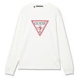 WHT | [GUESS] UNISEX LS Tee | GUESS【MEN】