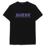 BLK | [GUESS] Unisex Logo Tee | GUESS【MEN】