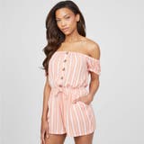 F3G2 | [GUESS] Aamira Off Shlder Romper | GUESS【WOMEN】