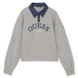 MGY | [GUESS] LADIES' L/Slv Collar Sweatshirt | GUESS【WOMEN】