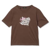 BRN | [GUESS] WOMENS Knit Tee | GUESS【WOMEN】