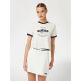 D001 | [GUESS] RAQUELLE Crop T-Shirt | GUESS【WOMEN】