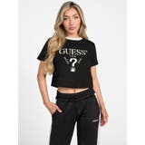 JBLK | [GUESS] FILANTA Crop Tee | GUESS【WOMEN】