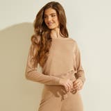 G1DA | [GUESS] Tanya Boatneck Pullover | GUESS OUTLET【WOMEN】