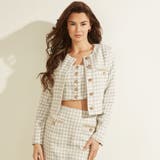 F75R | [GUESS] Bella Tweed Jacket | GUESS【WOMEN】