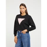 [GUESS] Lurex Triangle Logo Sweatshirt | GUESS【WOMEN】 | 詳細画像1 