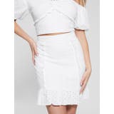 G011 | [GUESS] Aini Mini Eyelet Skirt | GUESS【WOMEN】