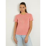 G6S1 | [GUESS] VINTAGE Rhinestone Tee | GUESS【WOMEN】