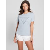 G7N1 | [GUESS] VINTAGE Rhinestone Tee | GUESS【WOMEN】