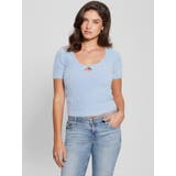 G7N1 | [GUESS] BRIGETTE Crop Sweater | GUESS【WOMEN】
