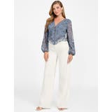 [GUESS] LS Seiah Tie Front Top 長袖シャツ | GUESS【WOMEN】 | 詳細画像3 