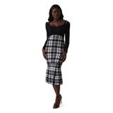 JBLK | [GUESS] LS Corrinne Long Sweater Dress | GUESS【WOMEN】