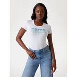 [GUESS] CN Ss Glitter Degrade Logo Tee | GUESS【WOMEN】 | 詳細画像1 
