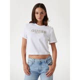 [GUESS] CN Ss Metal Logo Cropped Tee | GUESS【WOMEN】 | 詳細画像1 