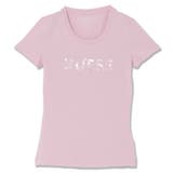 G4Q4 | [GUESS] CN Ss Logo Segquins Tee | GUESS【WOMEN】