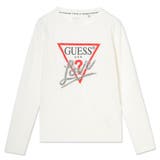 G012 | [GUESS] LS Cn Triangle Love Tee | GUESS【WOMEN】