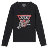 JBLK | [GUESS] LS Cn Triangle Love Tee | GUESS【WOMEN】