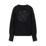 JBLK | [GUESS] KATE 4G Logo Rn Ls Sweater | GUESS【WOMEN】