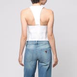 [GUESS] JEANCARE WHITE ZIP-UP CROP TOP | GUESS【WOMEN】 | 詳細画像2 