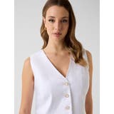 [GUESS] CARLA Linen Vest | GUESS【WOMEN】 | 詳細画像4 