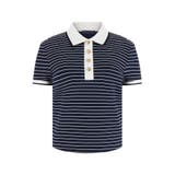 SB09 | [GUESS]ALPHONSINE Striped Top ポロシャツ | GUESS【WOMEN】