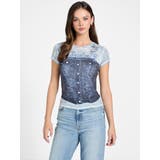 Short Sleeves Denim | GUESS【WOMEN】 | 詳細画像1 