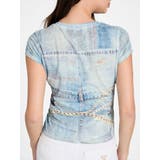 [GUESS] Short Sleeves Denim Sub R5 Tee | GUESS【WOMEN】 | 詳細画像5 
