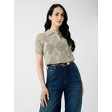 FMGU | [GUESS] MELODY Polo Sweater | GUESS【WOMEN】