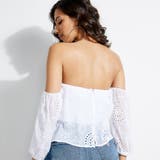 [GUESS] ADRINA OFF-SHOULDER EYELET TOP | GUESS OUTLET【WOMEN】 | 詳細画像2 
