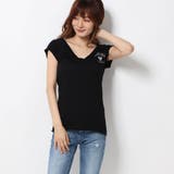 [GUESS] ATHLETIC LOGO V-NECK TEE | GUESS【WOMEN】 | 詳細画像1 