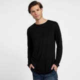 JBLK | [GUESS] Vantor Ls Crew Longline | GUESS【MEN】