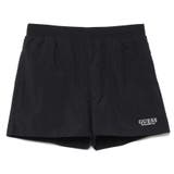 BLK | [GUESS] Logo Nylon Shorts | GUESS【WOMEN】