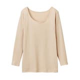 ベージュ | グンゼ Kitemiru キテミル 綿100% 8分袖インナー | GUNZE 