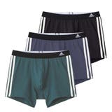 アソート | adidas/アディダス スリーストライプス ボクサーパンツ 3枚組 吸汗速乾 | GUNZE