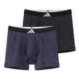 アソート | adidas/アディダス ワンポイントロゴ ボクサーパンツ 2枚組 | GUNZE
