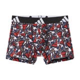 レッド | adidas/アディダス ボクサーパンツ ブランドロゴ 吸汗速乾 | GUNZE