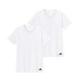ホワイト | adidas アディダス クルーネックTシャツ | GUNZE