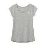 グレー杢 | adidas(アディダス)半袖シャツ綿混吸汗速乾フレンチ袖AP6652 | GUNZE