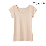ペールベージュ | Tuche トゥシェ 着るコスメ 綿100% フレンチ袖インナー | GUNZE